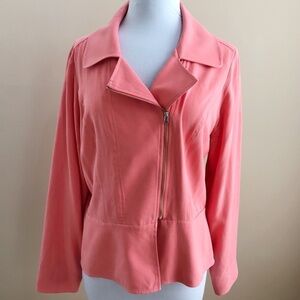 Pendleton Pink Moto Jacket in 100% Silk